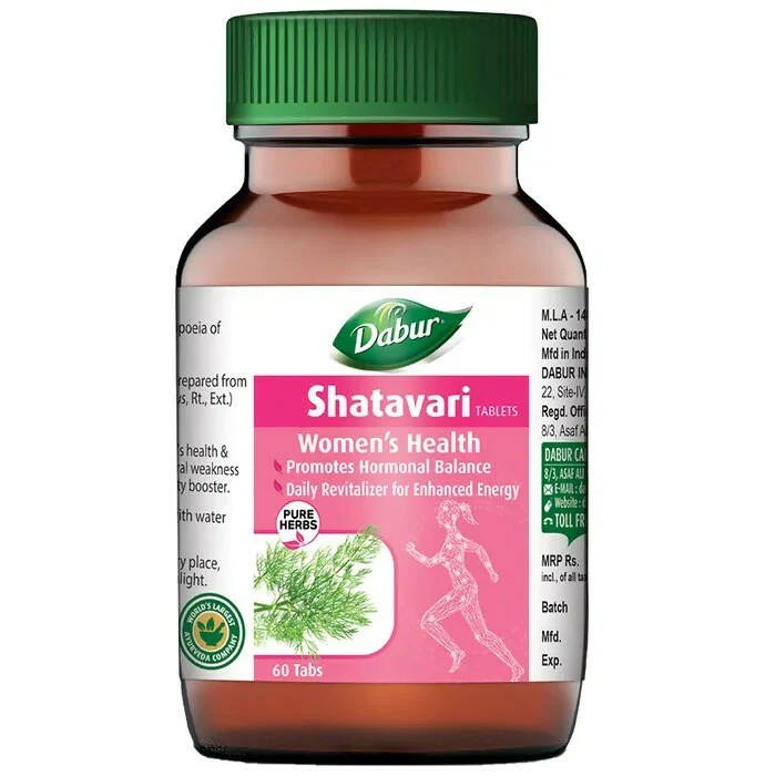 Dabur Shatavari Tablets For Women's Health, 60 Tablets-1.webp
